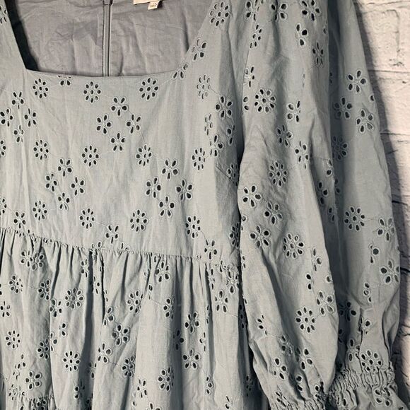 Madewell Lizzie eyelet babydoll dress. Size 10 - Picture 6 of 7